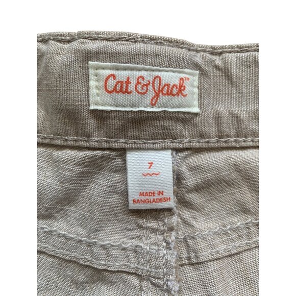 Cat & Jack Little Boys Cotton Blend Shorts Set Size Small 6-7 - Picture 4 of 13